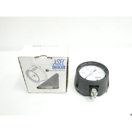 Wika XSEL 4-1/2IN 1/4IN 0-1000PSI NPT PRESSURE GAUGE 9834648